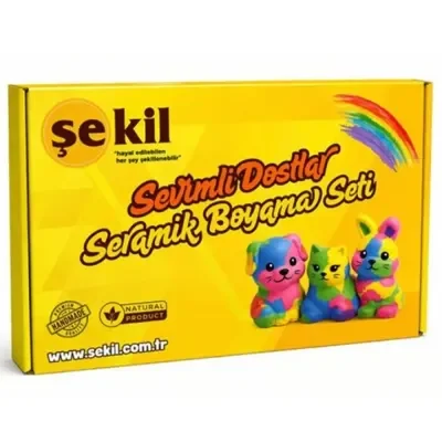Şekil Sevimli Dostlar Seramik Boyama Seti
