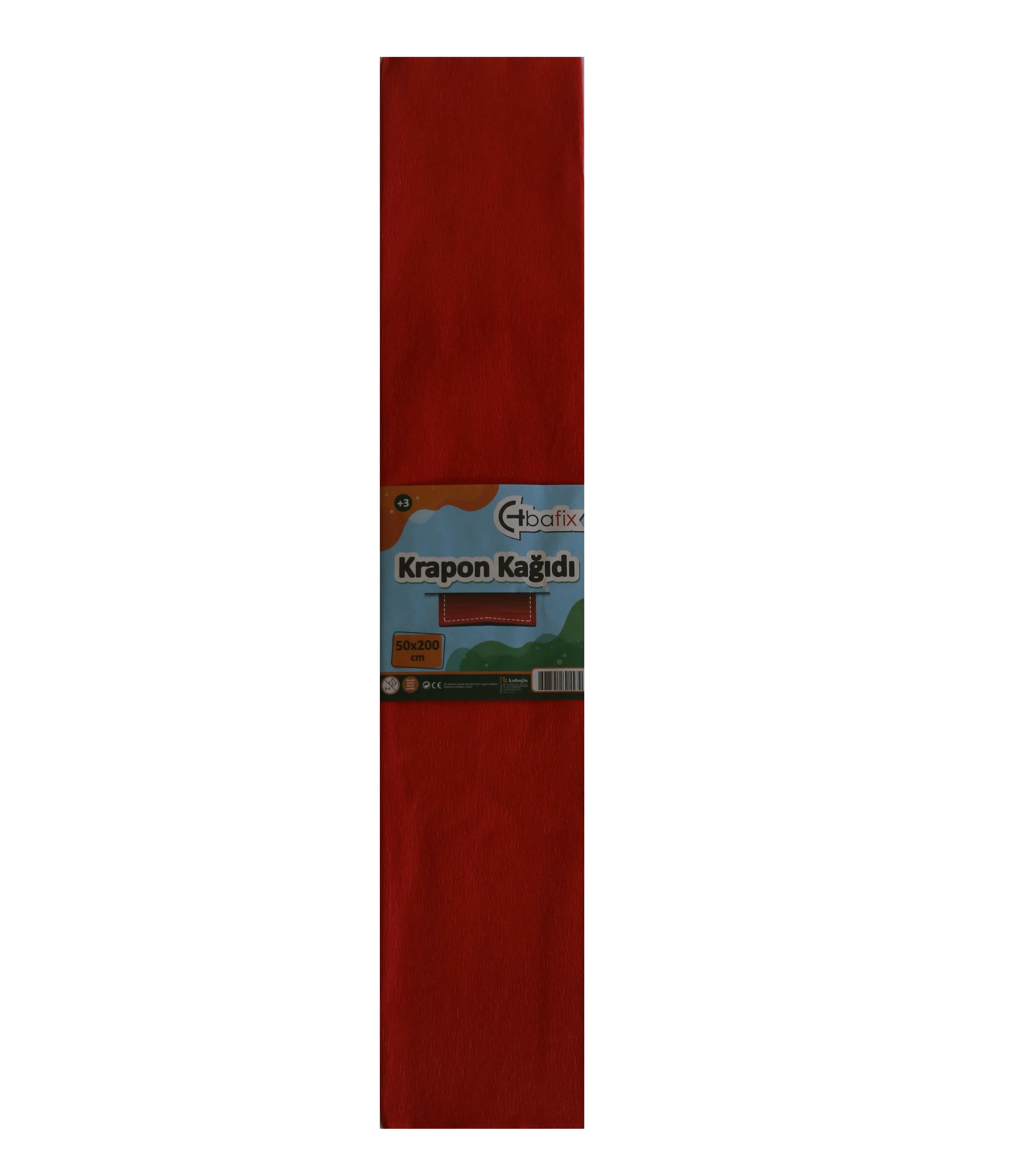 Bafix Krapon Kağıdı 10 LU 50x200 CM Kırmızı