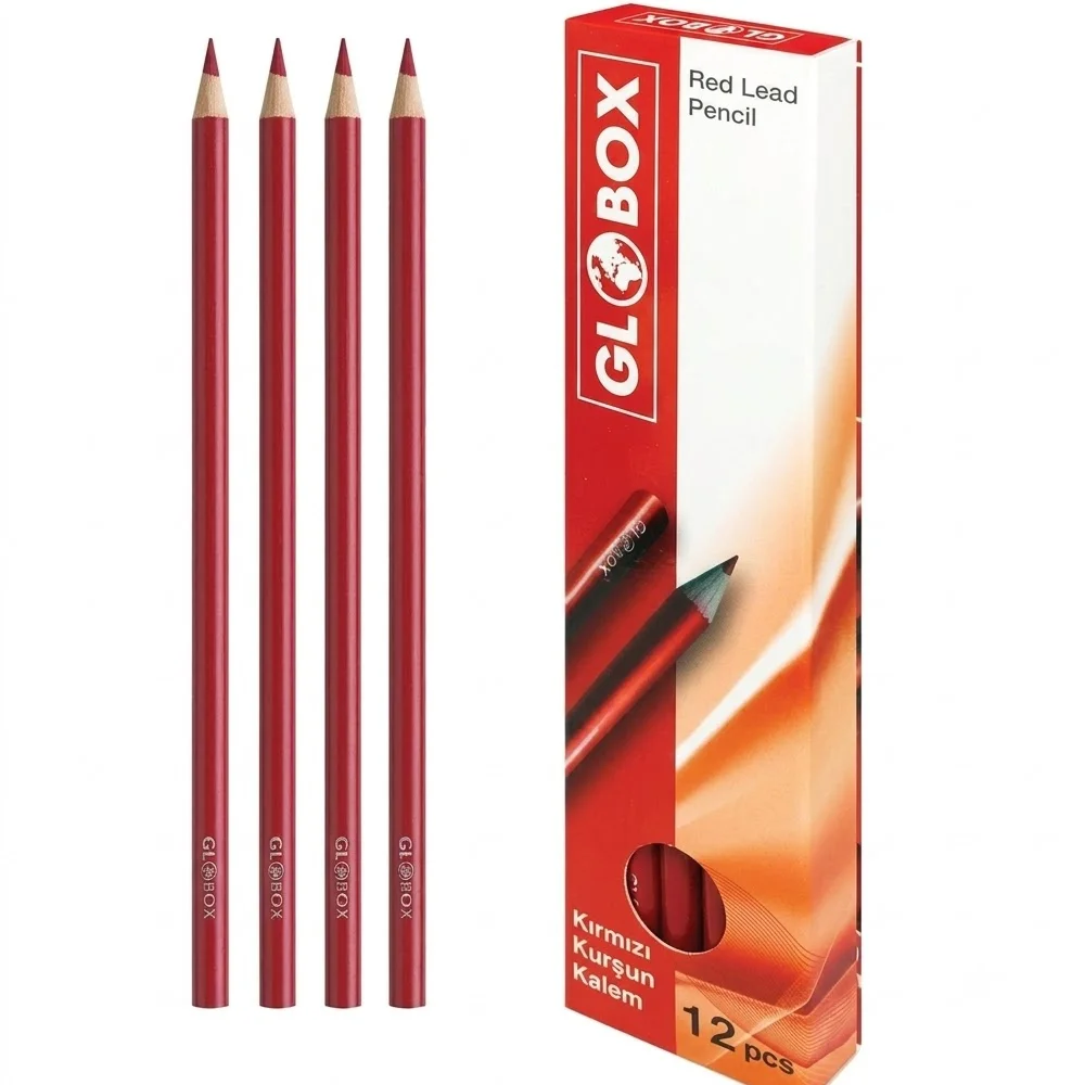 Globox Kırmızı Kurşun Kalem 2594
