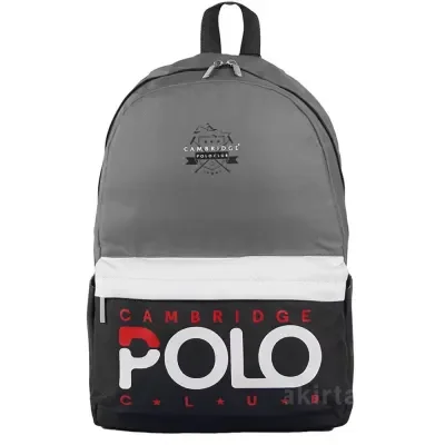 Cambridge Polo Club Preppy Sırt Çantası Gri