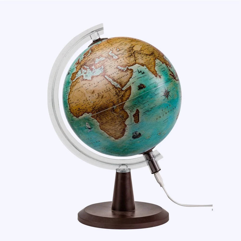 Gürbüz Küre Modern Antik Işıklı 26 CM