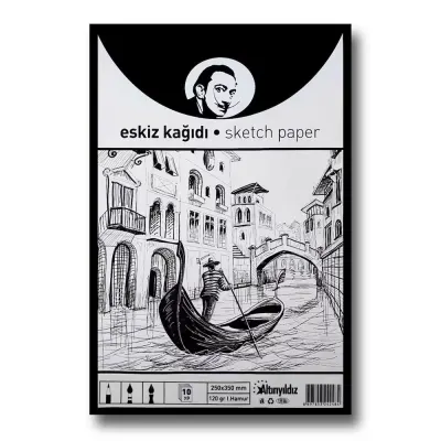 Altınyıldız Eskiz Kağıdı 10 Poşet 25x35 120 GR AYRD-248