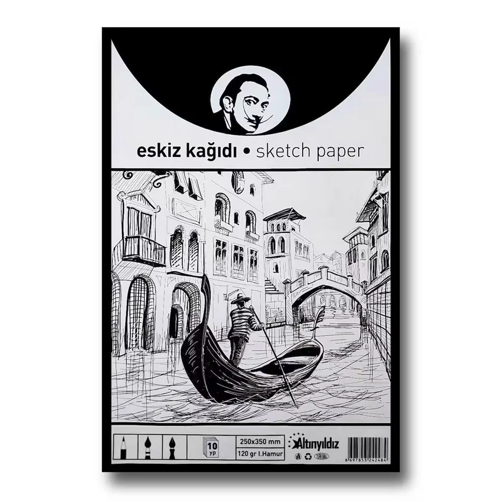 Altınyıldız Eskiz Kağıdı 10 Poşet 25x35 120 GR AYRD-248