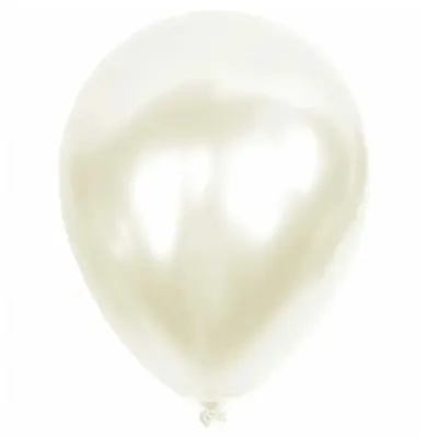 Balonevi Balon 12" Metalik Beyaz 12 Li