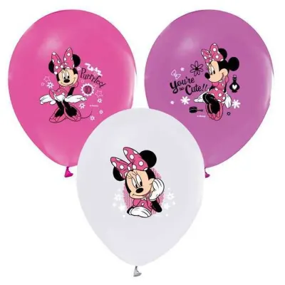 Balonevi Balon 4+1 Mınnıe Happy Helpers Baskılı 12"