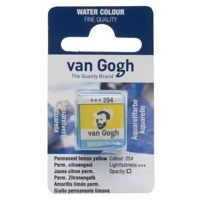 Van Gogh Watercolour Pan Permanent Lemon Yellow (primary) 254