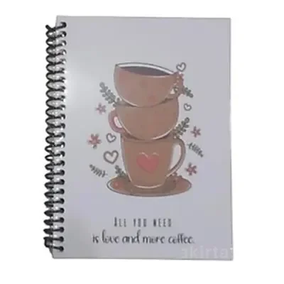 Dilman Kahve Serisi Defter Kitap Kağıdı 16x22 80 YP Kareli 6430