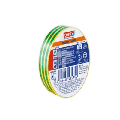 Tesa Bant Elektrik Izolasyon Yeşil & Sarı Çizgili 10x15 53988-00080
