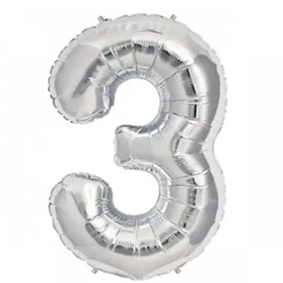 Nedi Balon Folyo 40 Rakam Gümüş 3 10764