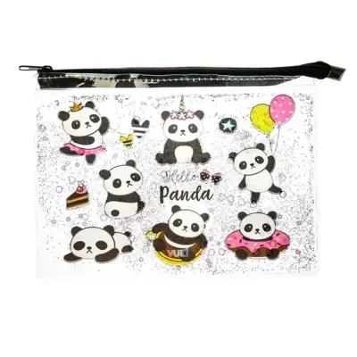 Vuki Fermuarlı Şeffaf Dosya Sulu A4 Panda VK-0073-04