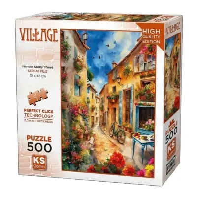 Ks Games Puzzle 500 Parça Narrow Stony Street 20075