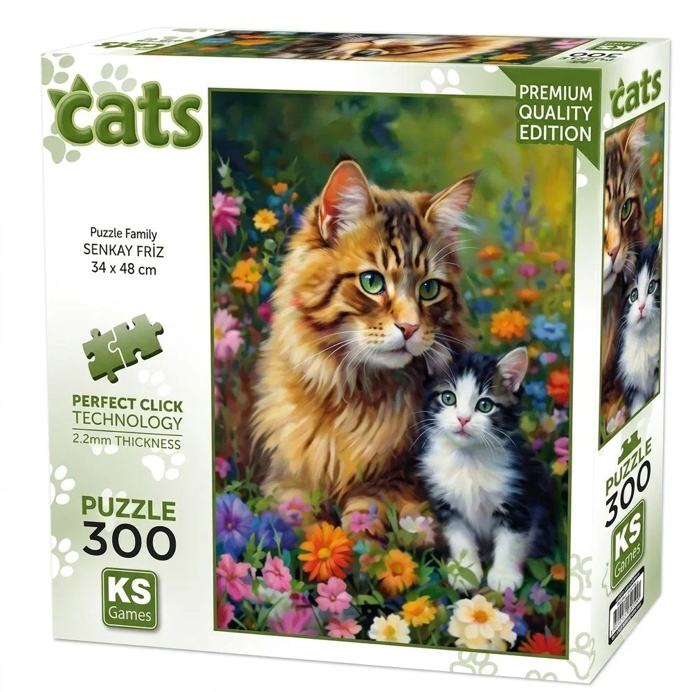 Ks Games Puzzle 300 Cats Family 19257
