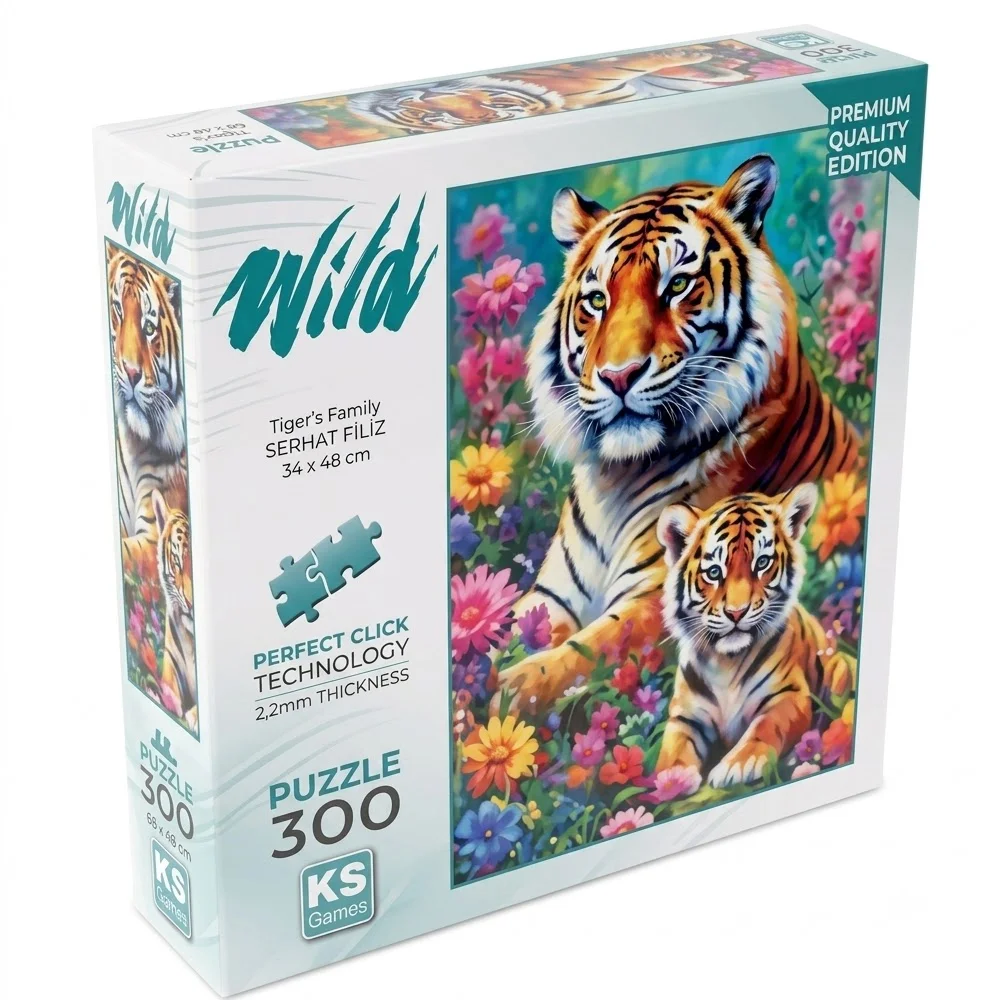 Ks Games Puzzle 300 Tigers Family 19258