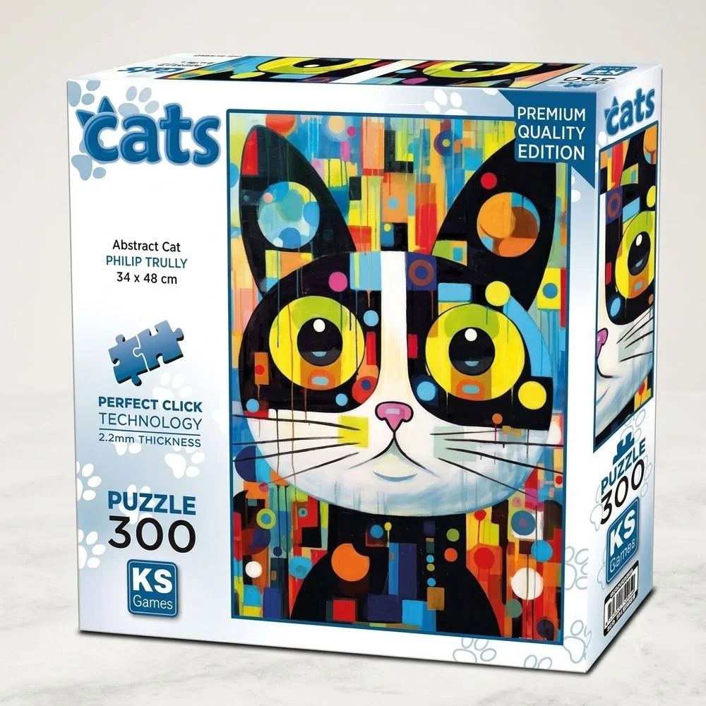 Ks Games Puzzle 300 Abstract Cat 19262