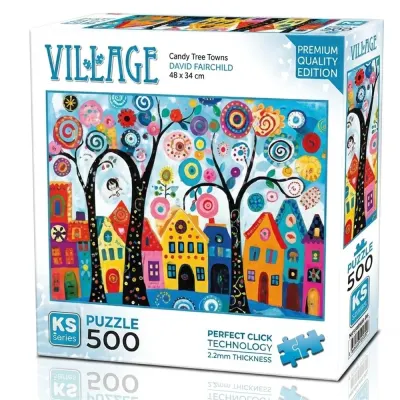 Ks Games Puzzle 500 Candy Tree Town 20085