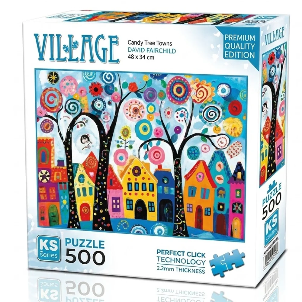 Ks Games Puzzle 500 Candy Tree Town 20085