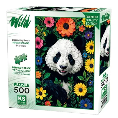 Ks Games Puzzle 500 Blossoming Panda 20088