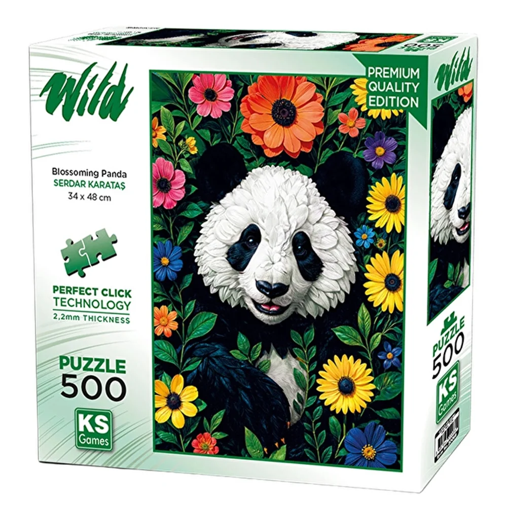 Ks Games Puzzle 500 Blossoming Panda 20088