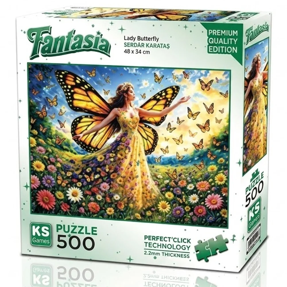 Ks Games Puzzle 500 Lady Butterfly 20093