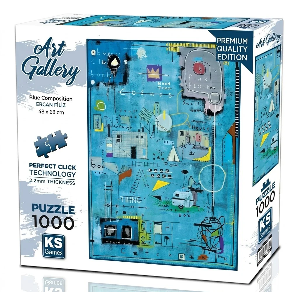 Ks Games Puzzle 1000 Blue Composition 20685