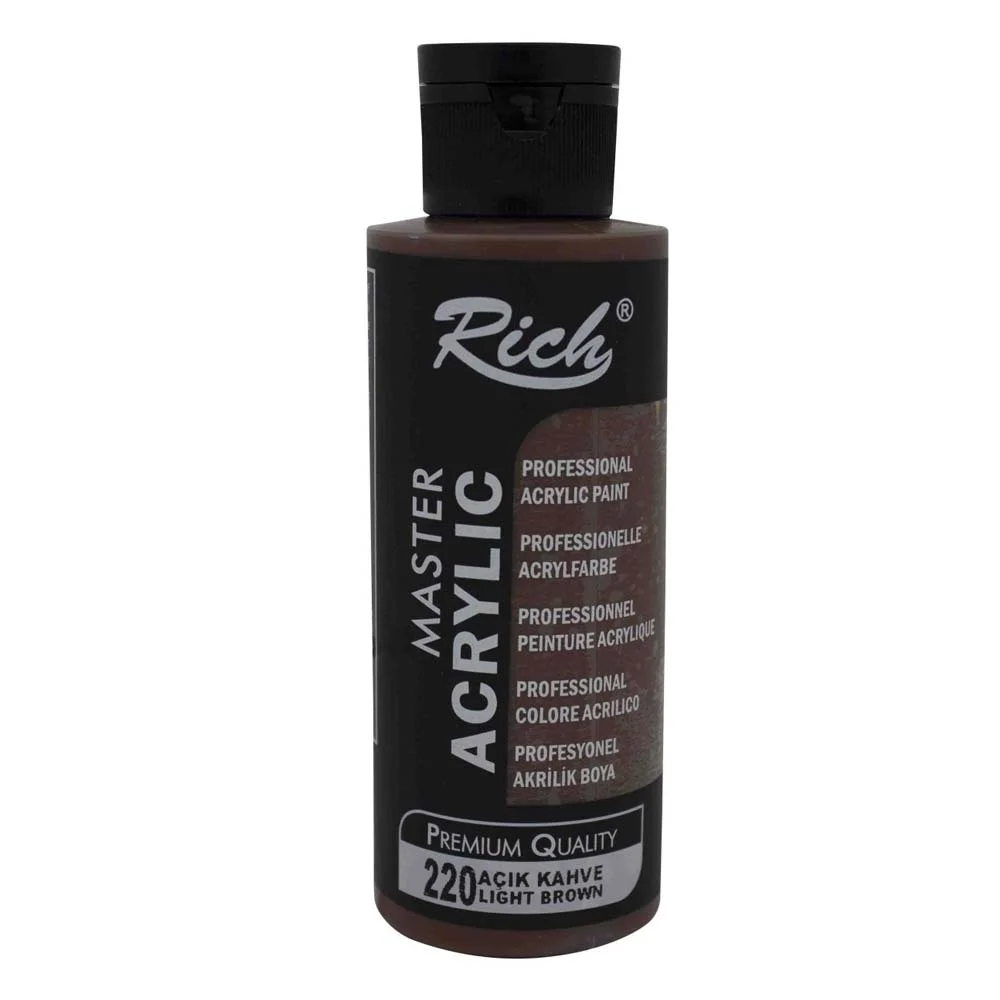 Rich Akrilik Boya Master 120 CC Açık Kahve 120-220