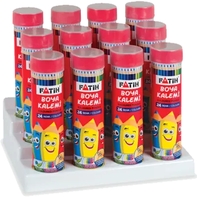 Fatih Kuru Boya Metal Tüp Kutu Tam Boy 24 Renk 33224