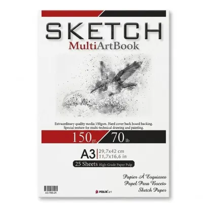 Folix Sketch Multi Art 150 Gr A3 25 Yp.Defter