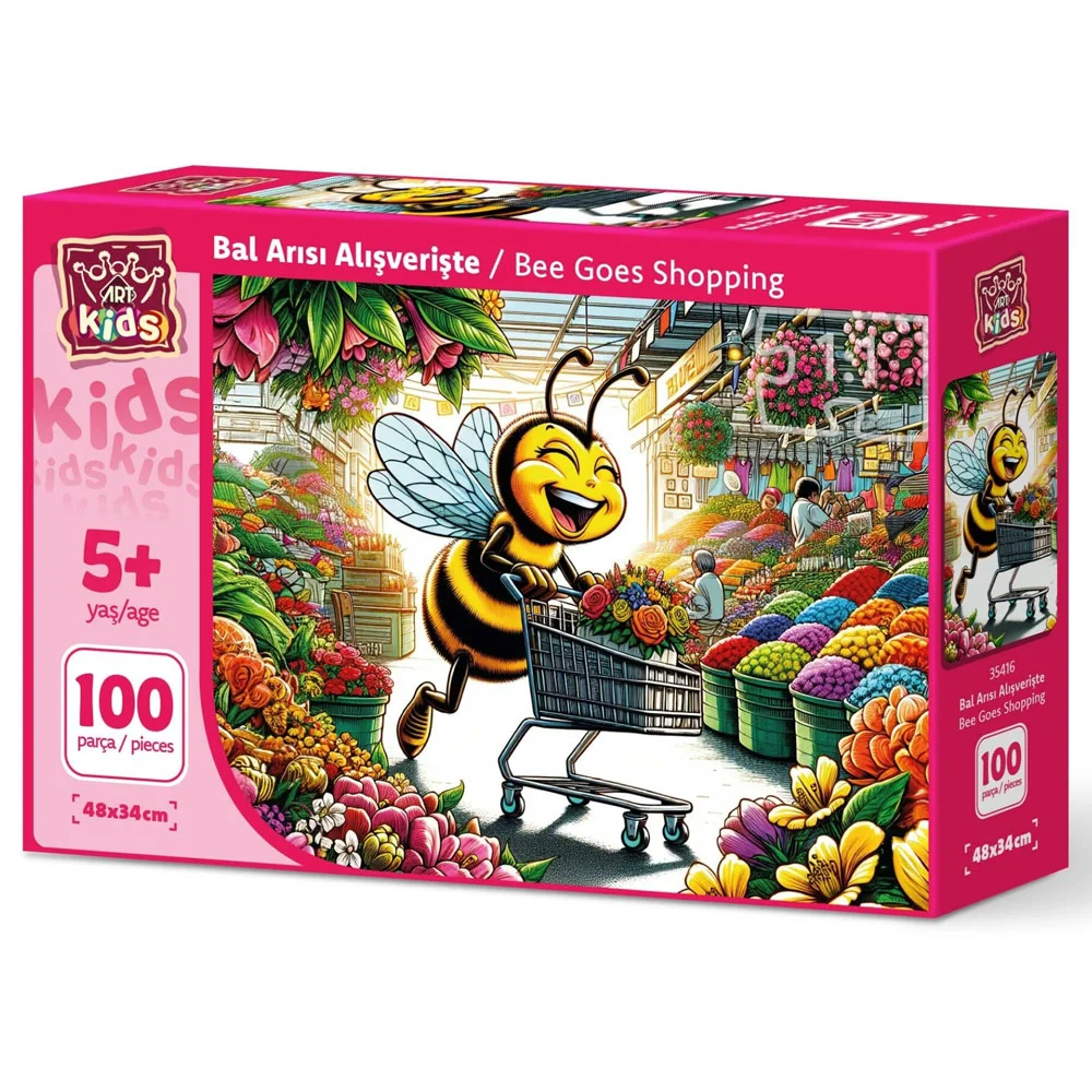 Art Puzzle 100 Parça Bal Arısı Alışverişte 35416