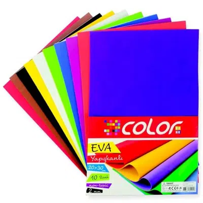 Colorbank Eva A4 Yapışkanlı Renkli 10 Lu Ce-003