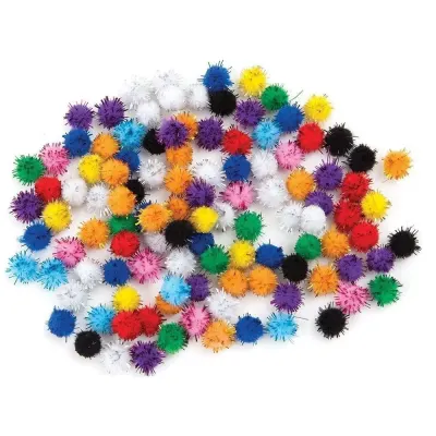 Puti Pon Pon Metalik 10 MM 4476