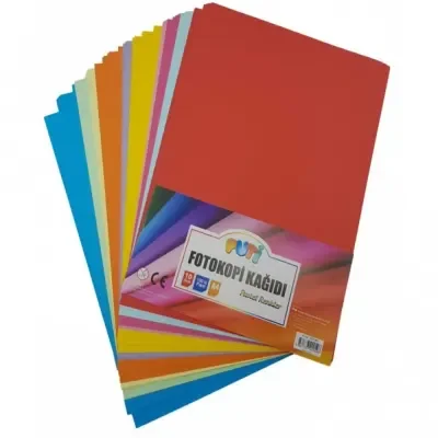 Puti Renkli Kağıt 100 Lü 10 Karışık Renk 00596