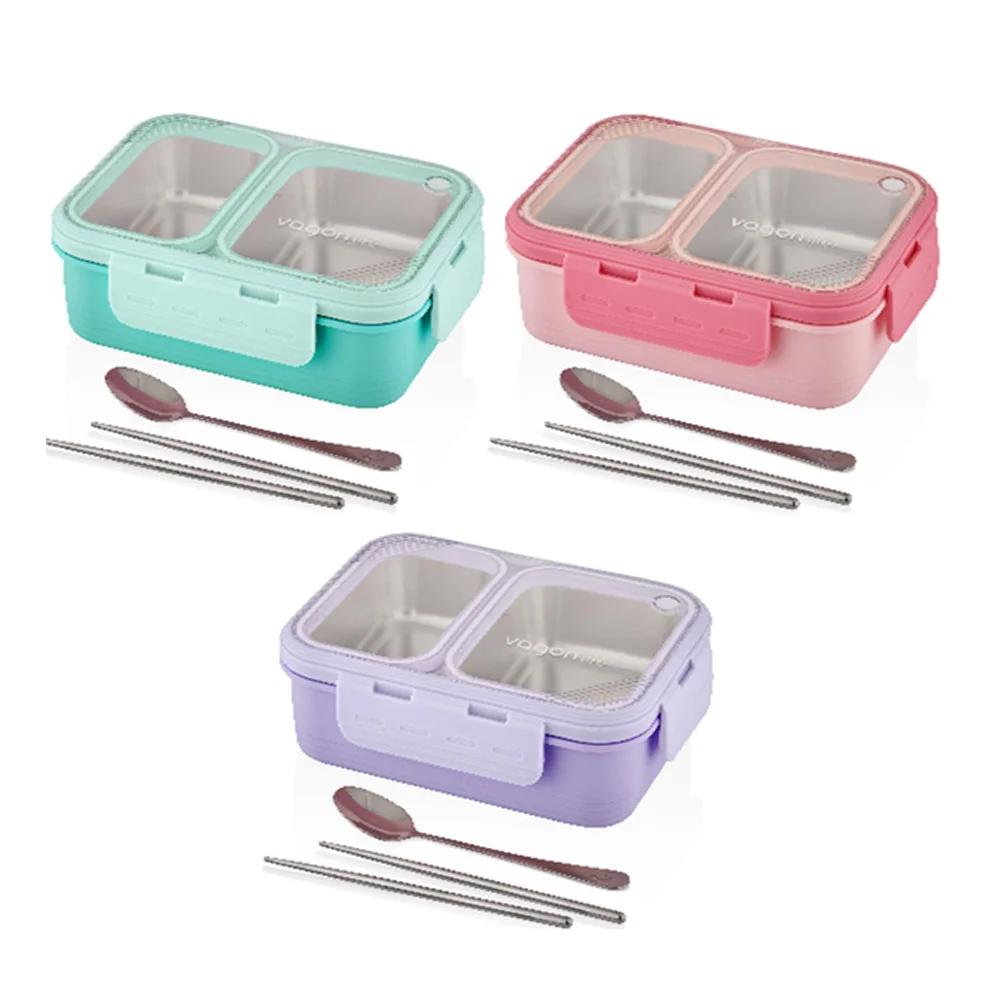 Vagon Life Beslenme Kutusu Lunch Box Paslanmaz Çelik 700 ML XC-7096