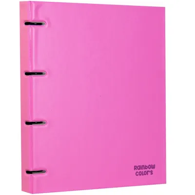 Önder Raınbow Colors 4 Halkalı Pvc Pembe 122-23