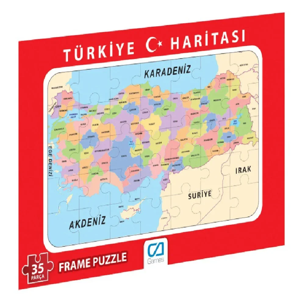 Ca Games Türkiye Haritası Frame Puzzle Cafrm-10150
