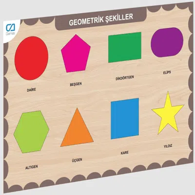Ca Games Eğitici Puzzle Geometrik Şekiller Cag-ca.3204