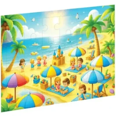 Ca Games Puzzle Minyatür Plaj Ahşap Caahs-3503