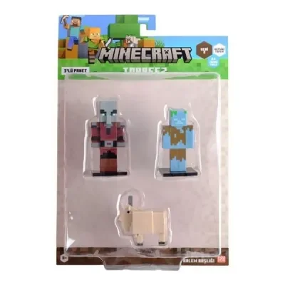 Minecraft 3d Toppeez 3lü Figür Seti Neco-pmı/mc2220