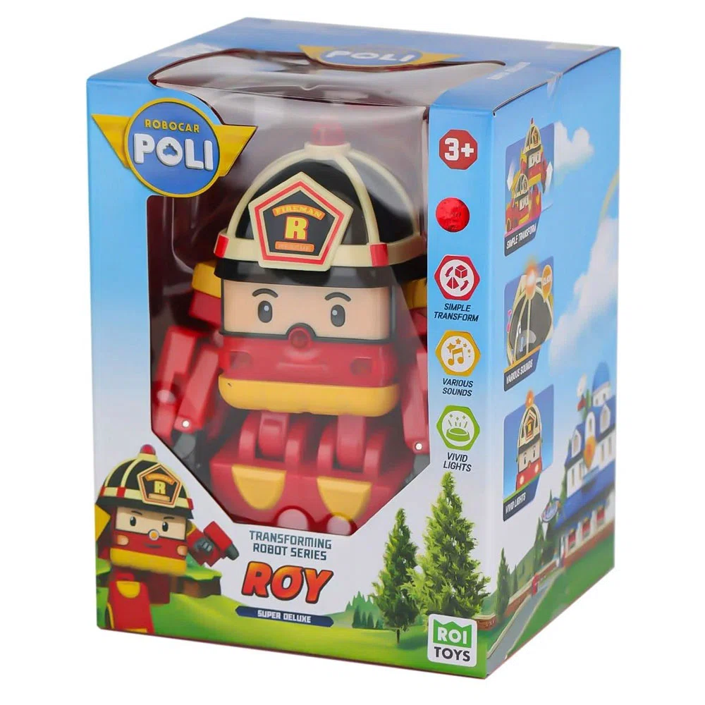 Robocar Poli Büyük Transforming Robot Roy sesli V Neco-polı/mrt-686