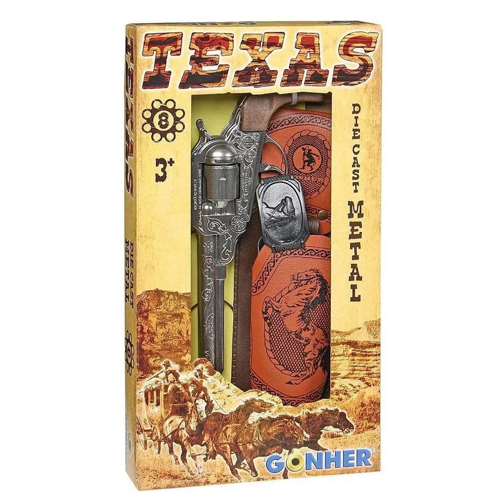 Mega 8li Teksas Kılıflı Revolver Seti Mega-150014gon00150