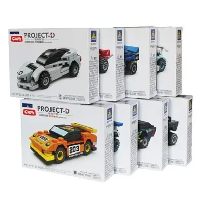 Ctoy Oyuncak Lego Yarış Arabaları Seti 8 Li Stand CTOY-KY6134