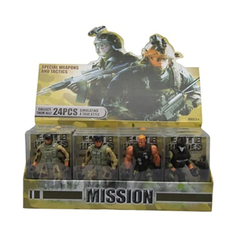 Ctoy Asker Figürü 2 Stand 4lü Ctoy-5898-a62