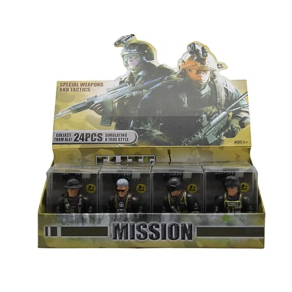 Ctoy Asker Figürü 2 Stand 4lü Ctoy-5898-d32