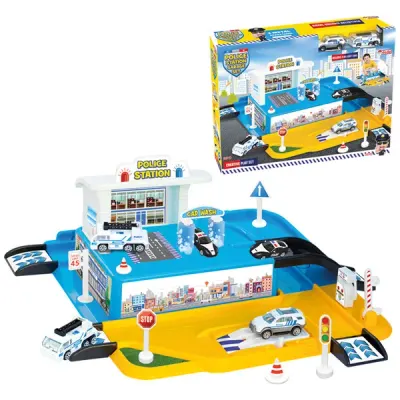 Dede Oyuncak Polis İstasyonu Garaj Set 03371