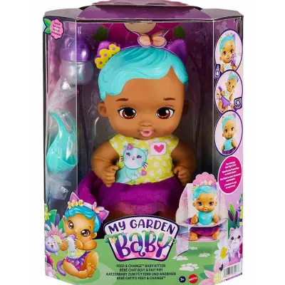 My Garden Baby Yavru Kedi Bebeğimin Bakım Zamanı: Mavi Saçlı Bebek HHL22