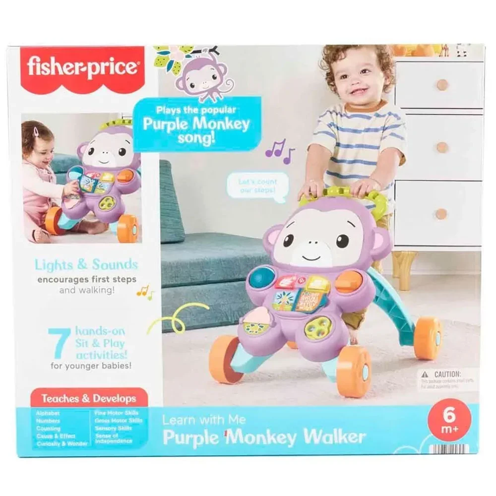 Fisher Price Benimle Öğren Mor Maymun Yürüteç Mtl-jgw94