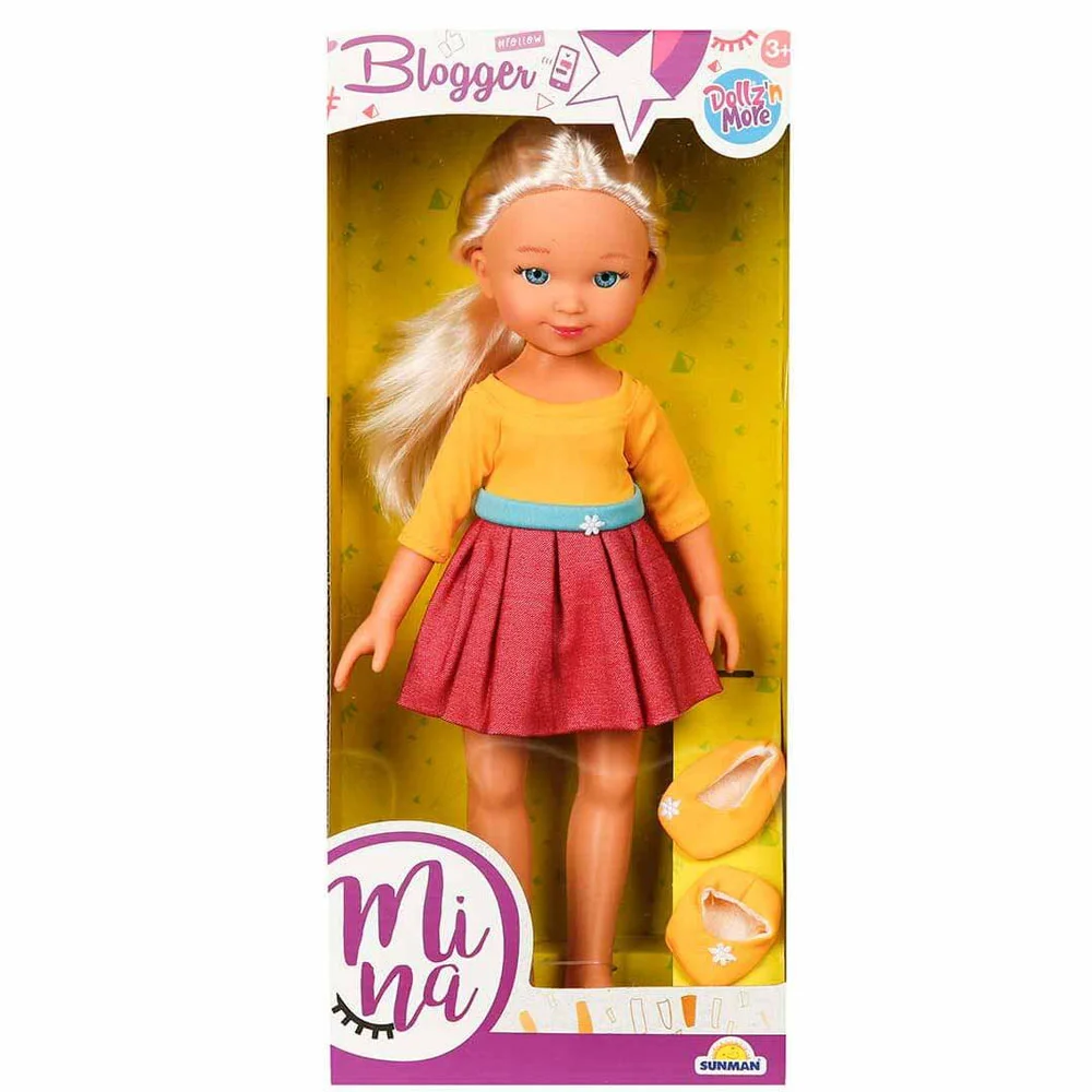 Sunman Oyuncak Mina Blogger Bebek 35 Cm
