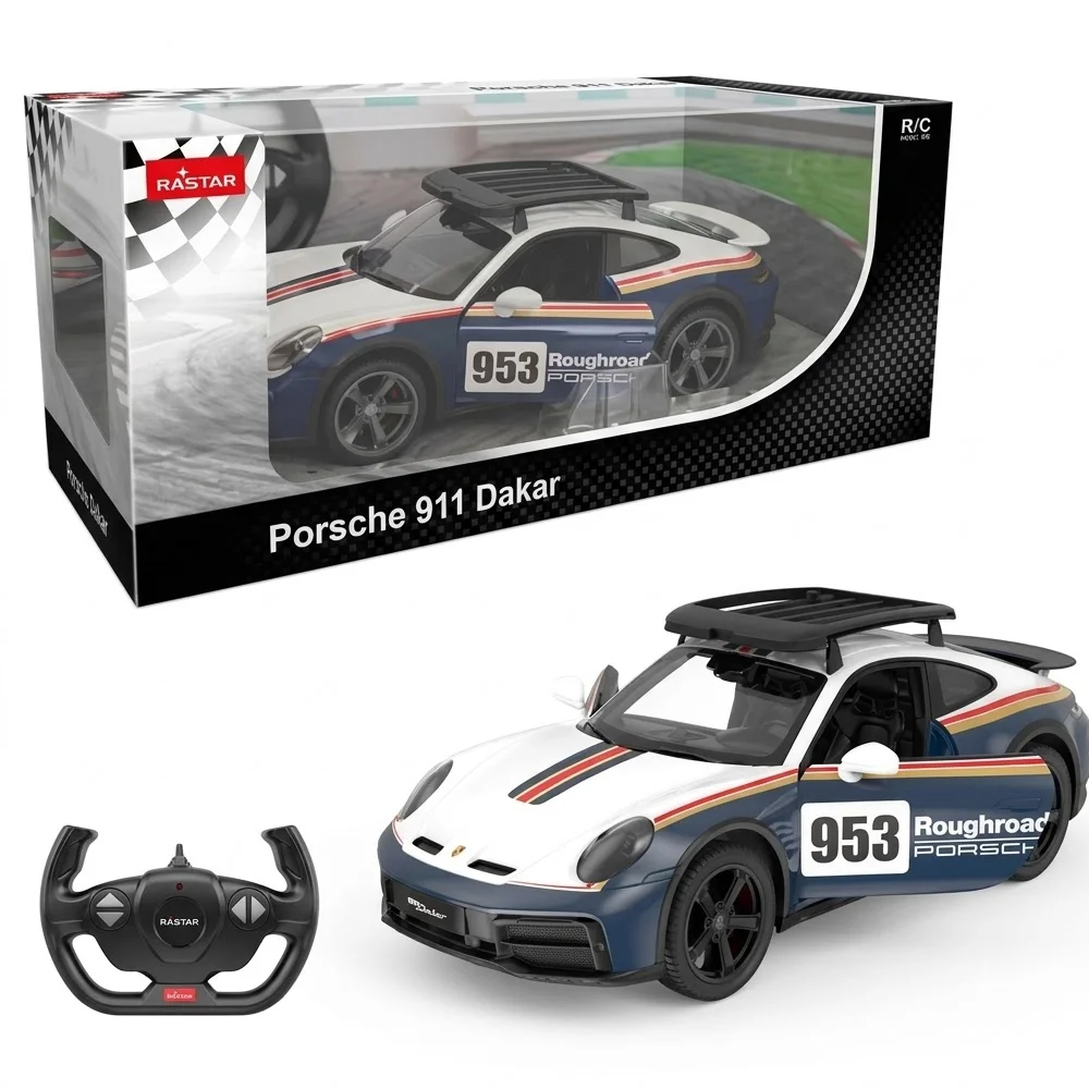 Sunman Oyuncak Uzaktan Kumandalı Araba 1/14 Porsche 911 Dakar Performance F/f 2.4ghz.