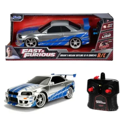 Sun-Sım-Jda-R/C Araba Fast&amp;Furıous Nıssan Skyline Gt-R F/F 3.7V.Usb 2.4Ghz.Fastf 1:16
