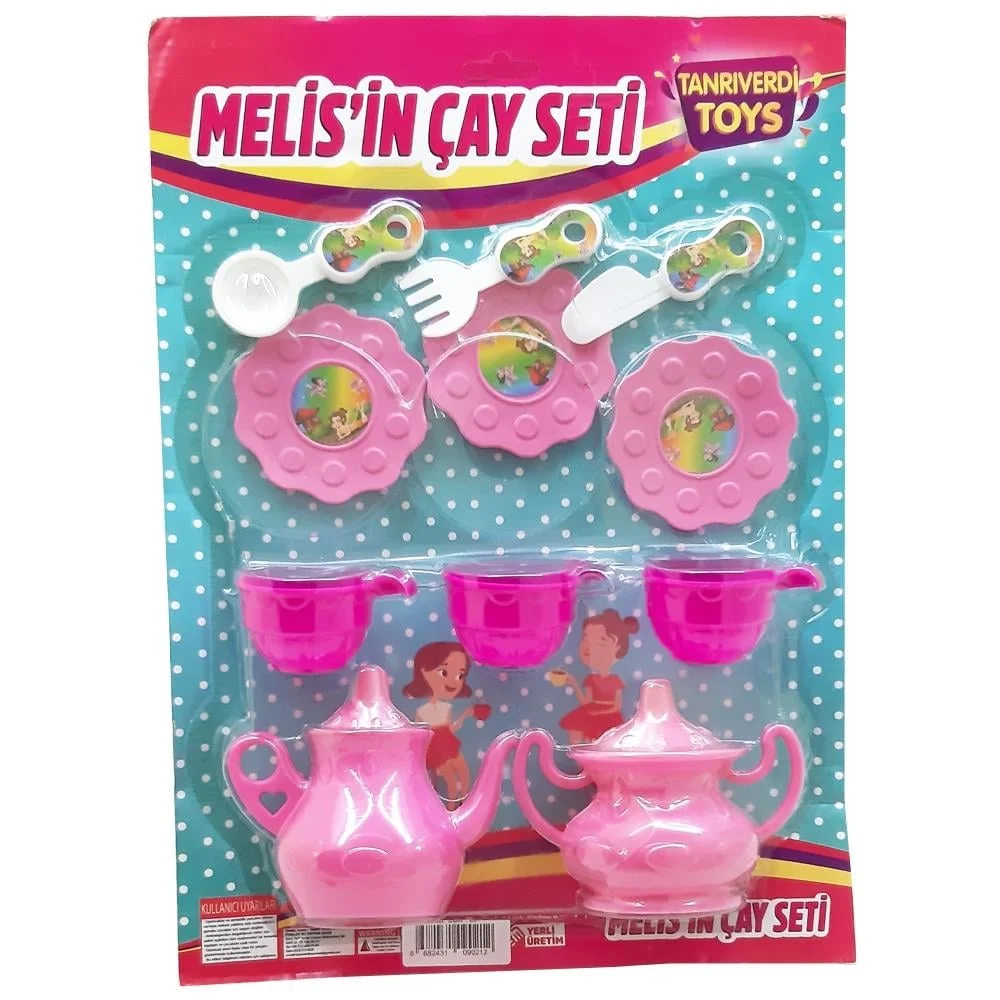 Asya Oyuncak Orta Boy Kartela Çay Seti SMK021