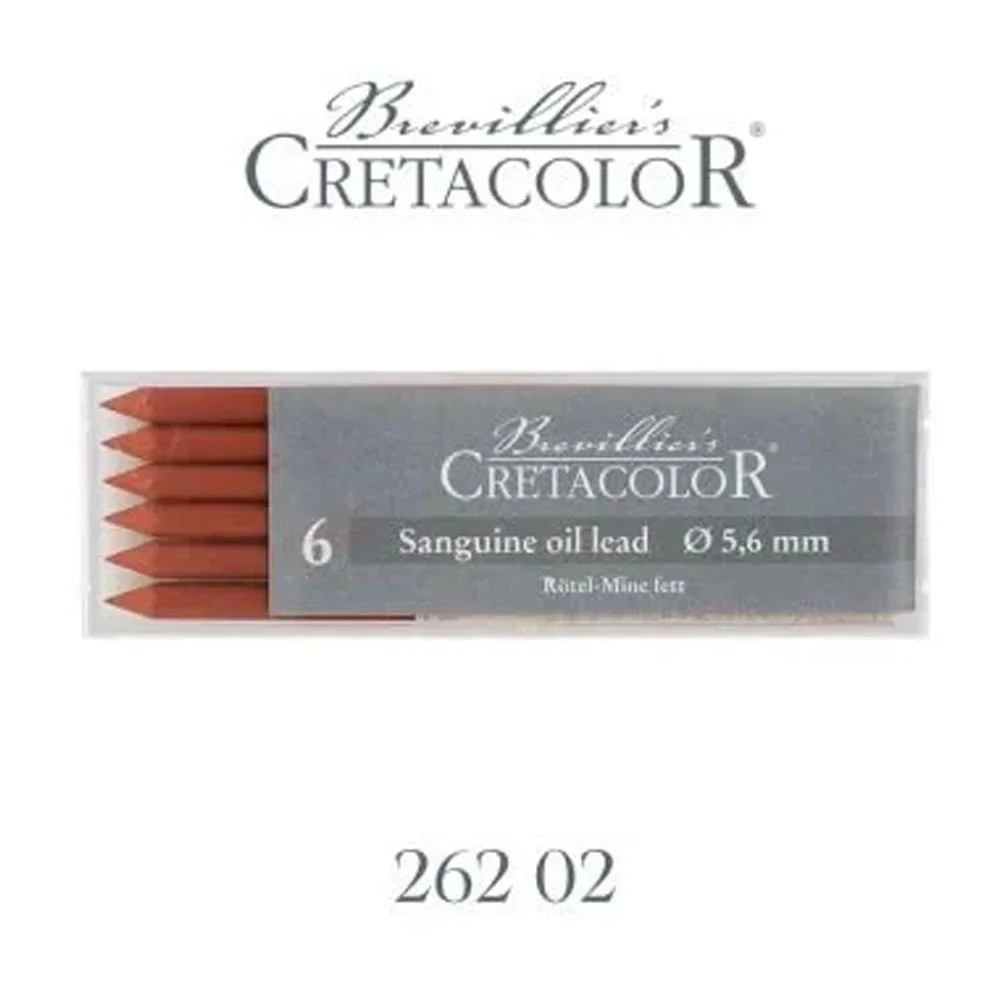 Cretacolor Sanguine Oil Medium Yağlı Portmin Uç 5,6mm 6Lı 26202